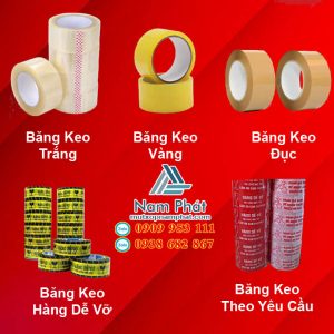Các loại cuộn băng keo Nam Phát