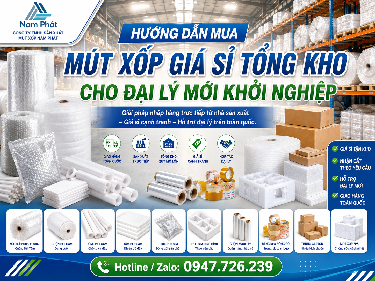 Hướng Dẫn Mua Mút Xốp Giá Sỉ Tổng Kho Cho Đại Lý Mới Khởi Nghiệp