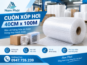 CUỘN XỐP HƠI 40CM x 100M